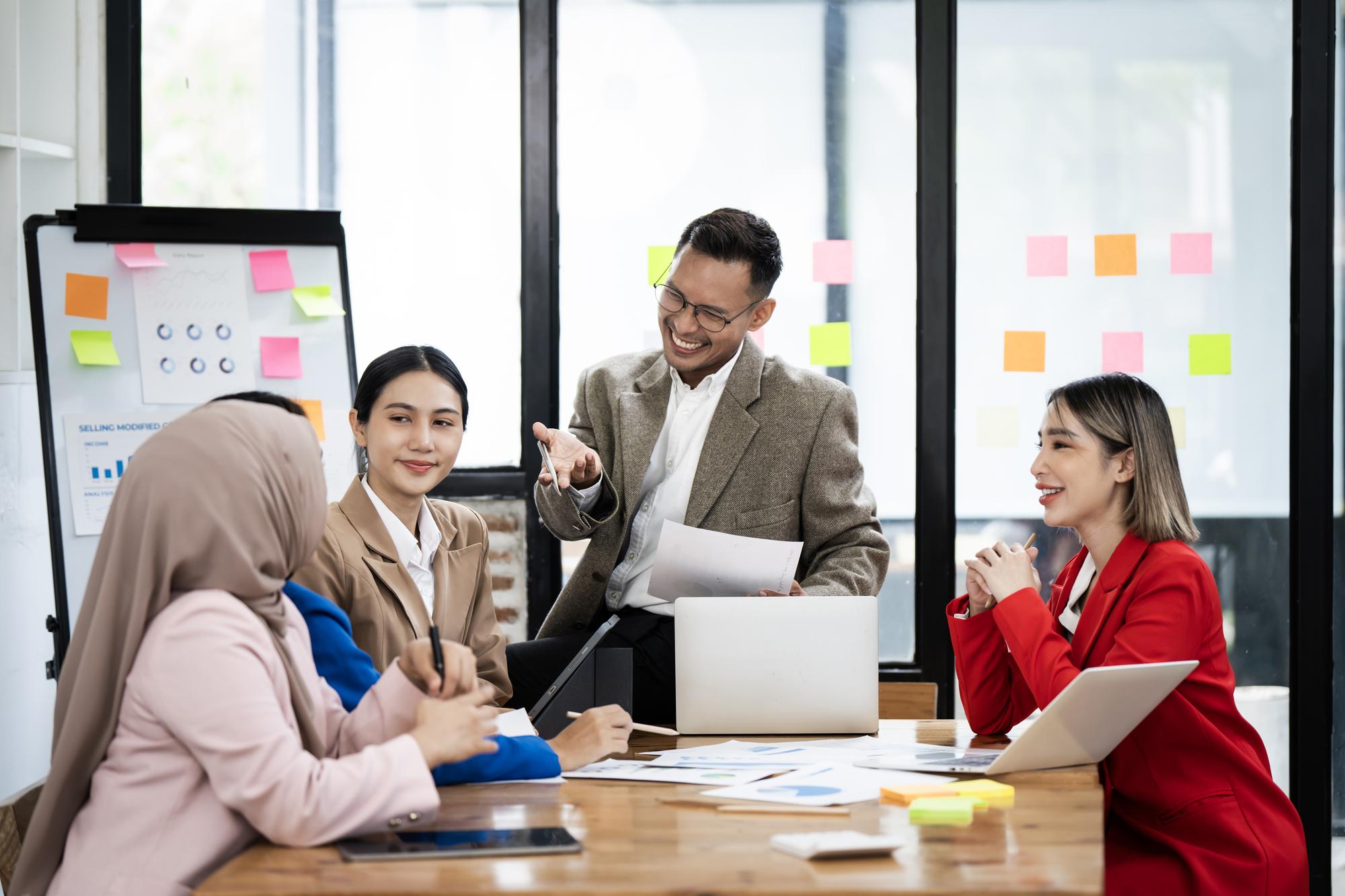Modern workspace showcasing efficient service delivery and customer satisfaction approach